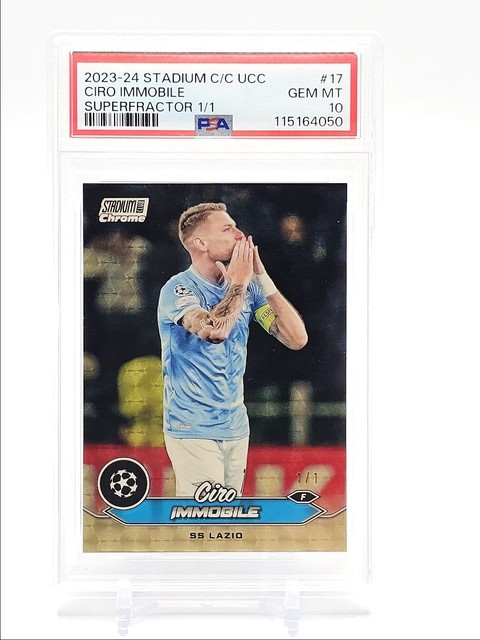 Ciro Immobile 2023 Topps Stadium Club Chrome Superfractor 1/1 PSA 10 Q0902