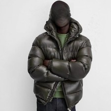 Winter Men's Hooded Casual Cotton Padded Thicken Warm Short Outwear Jacket Coats