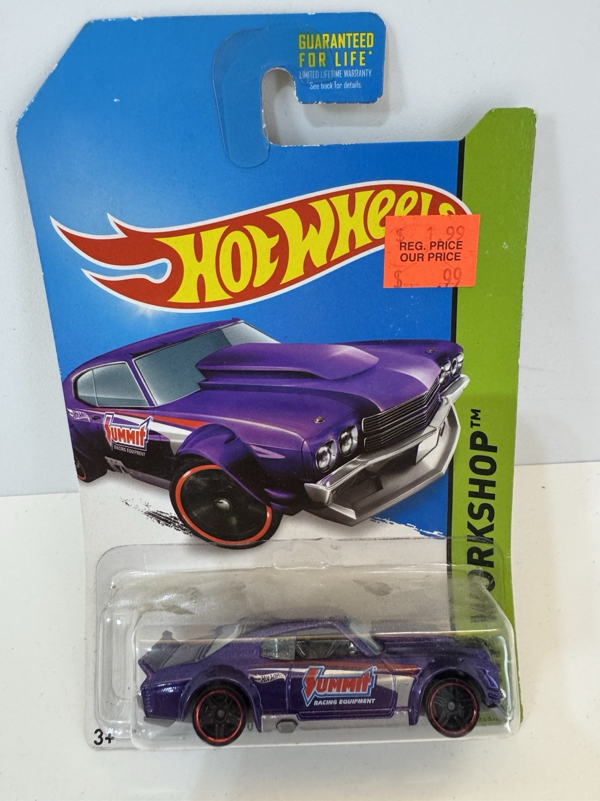 Hot Wheels ’70 Chevy Chevelle Summit Racing HW Workshop 2014 Purple