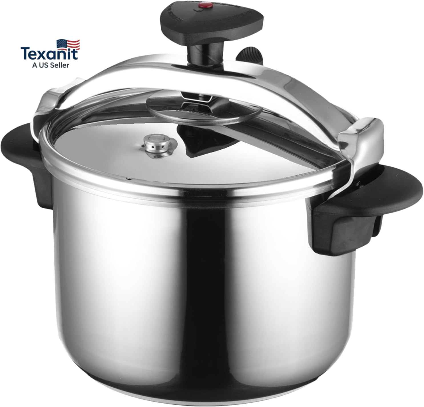 Star 6.3-Quart Stainless Steel Pressure Cooker, Works on All Stovetops (Inductio