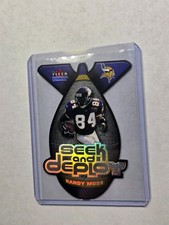 RANDY MOSS 2001 FLEER GENUINE SEEK AND DEPLOY DIE CUT VIKINGS HOF! 