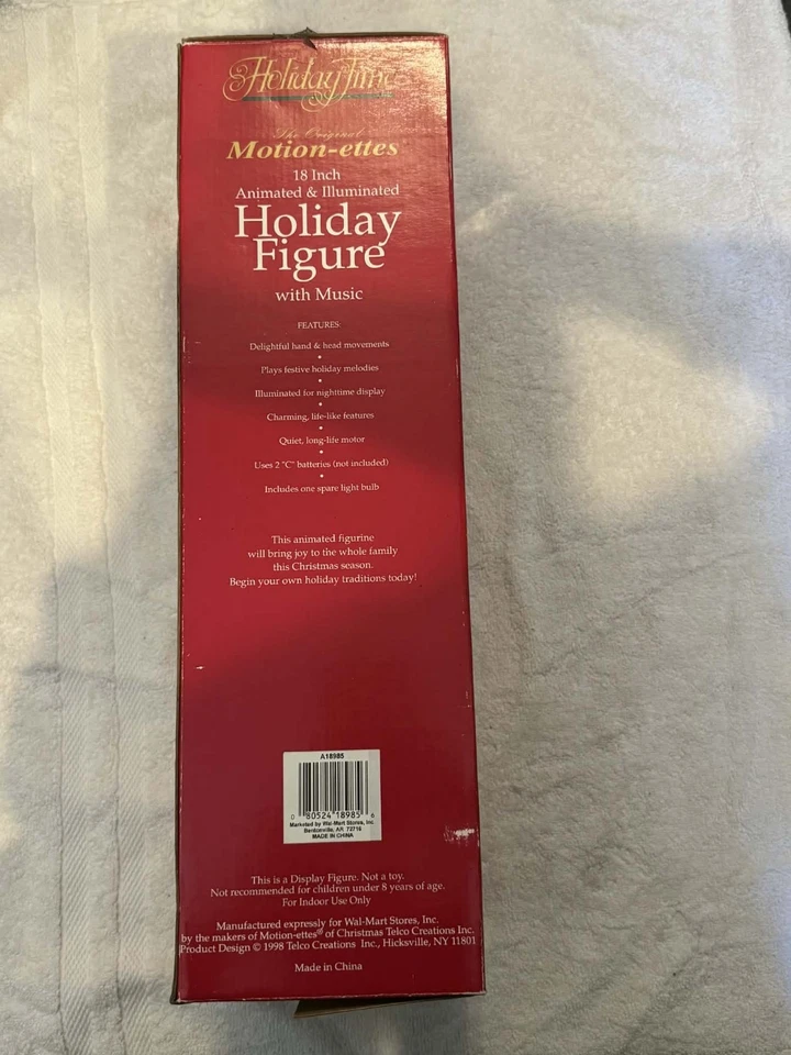 Telco Motion-ettes 18 pulgadas animado iluminado villancico de Navidad figura música. Foto 2 de 4