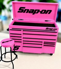 Snap On 3d Printed Mini Tool Box W Shop Stool Hot Pinkblack