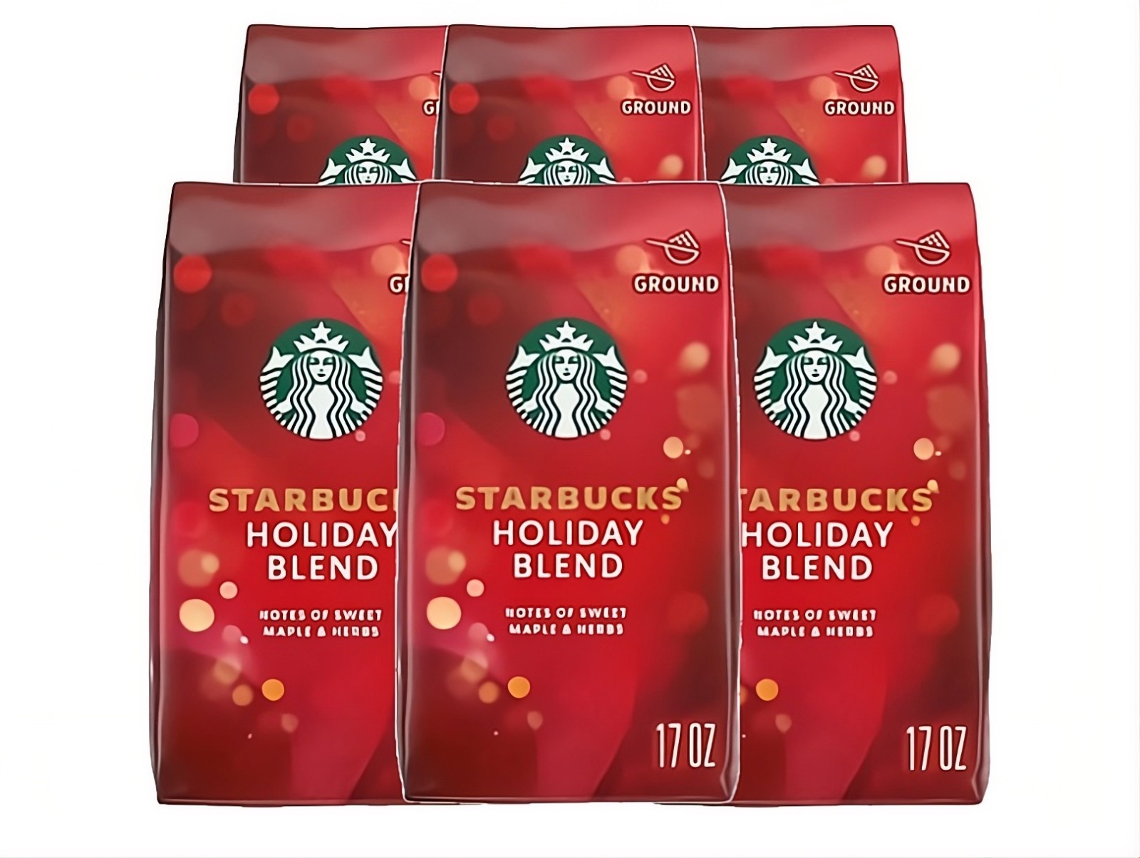 Starbucks Holiday Blend Limited Edition Ground Coffee 17oz (
