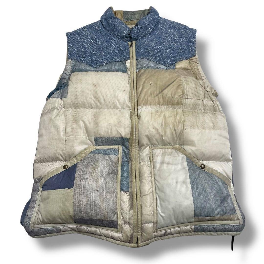 Visvim Men Jacket Size 4 Kofu Patchwork Down Vest… - image 1