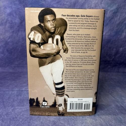 SIGNIERT Sayers Mein Leben und Zeiten von Gale Sayers mit Fred Mitchell Hardcover Buch - Bild 5 von 5