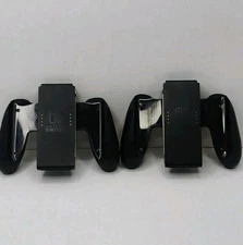 2 Nintendo Switch Joy-Con Grip Controller Black Genuine Original