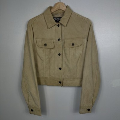 Polo Ralph Lauren Wildlederjacke, Trucker, hellbraun, Größe Damen Medium