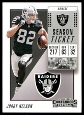 JORDY NELSON #26 2018 Panini Contenders Oakland Raiders NM