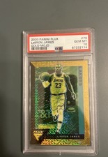 2020 Panini Flux Lebron James Gold Mojo 2/10 PSA 10🔥🔥#23
