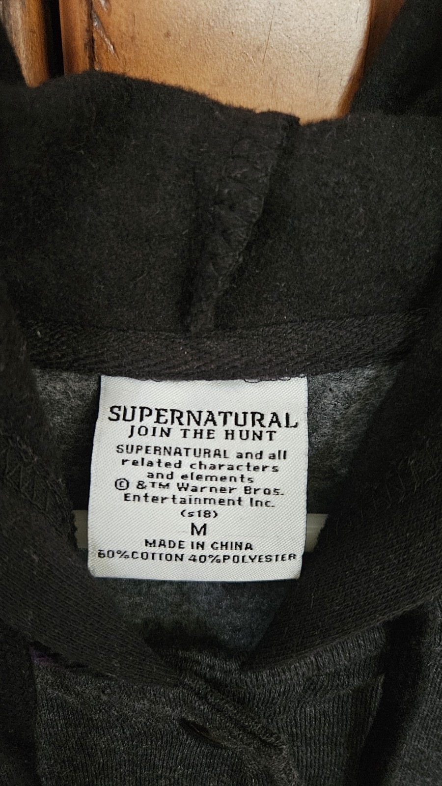 Supernatural Join The Hunt Winchester Bros Gray Purple Varsity Jacket Sz M