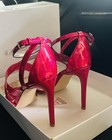 GUESS Womens Red Transparent Felecia Almond Stiletto Heeled Sandal 8.5 — photo 3