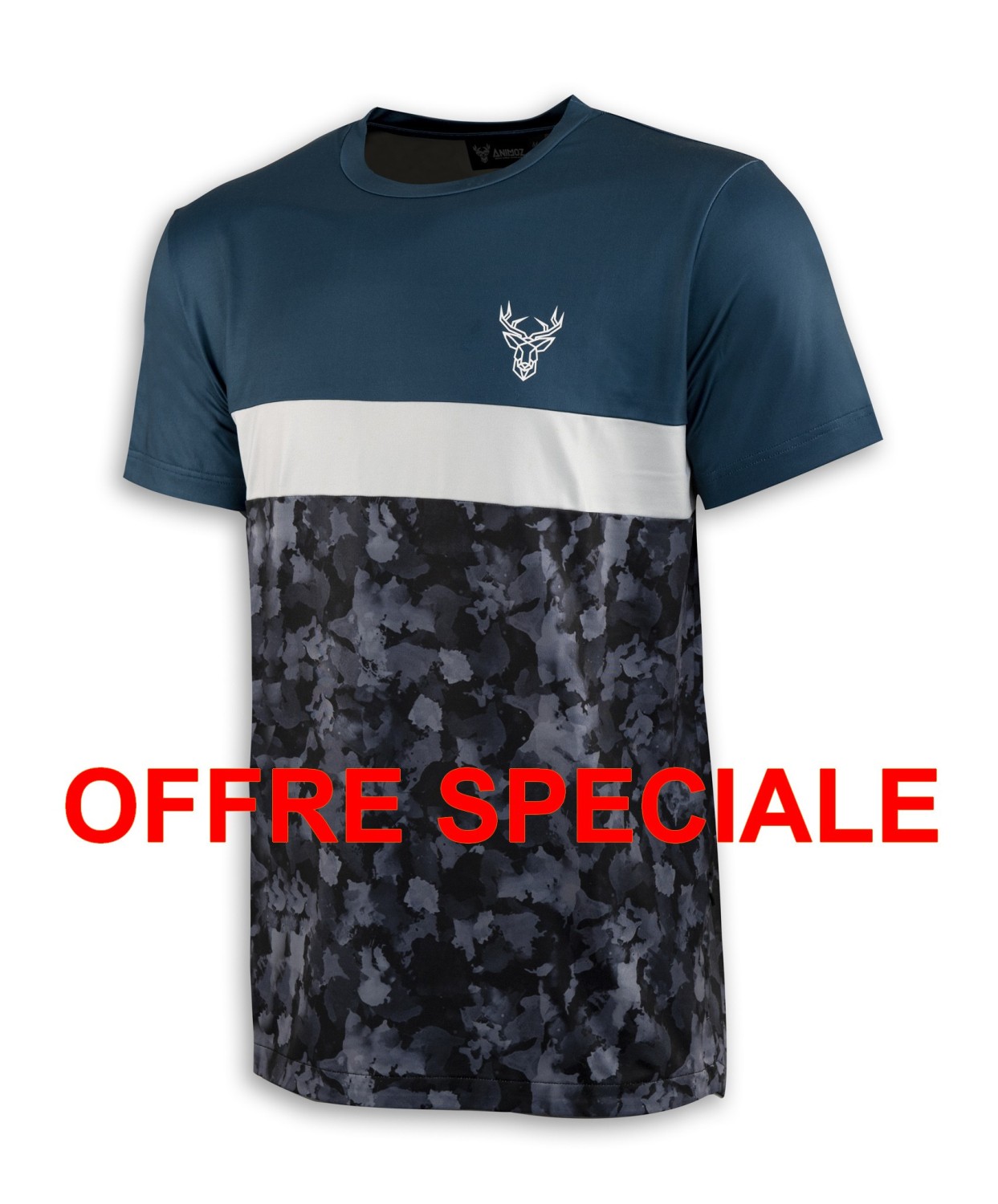 T-shirt bleu XS à manches courtes en coton bio léger pour homme
