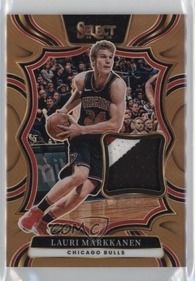 2024 Panini Select Throwback Memorabilia Copper Prizm 7/49 Lauri Markkanen 7y2