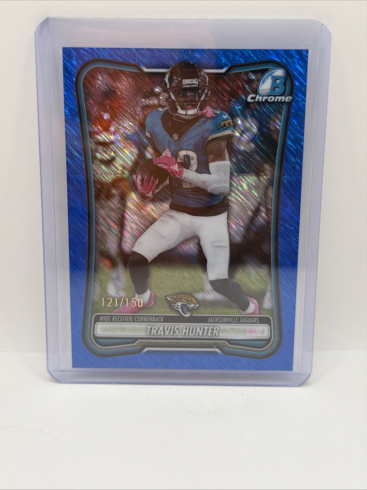Topps Bowman Travis Hunter Blue /150 #BCV-48 Jaguars 2025 /150