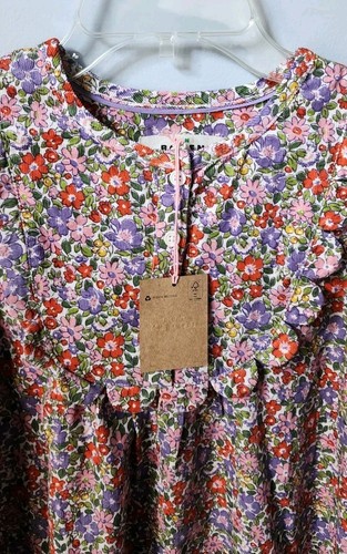 Mini Boden Norah Scallop Cord Dress/ Size 11-12 years Nwt Floral Flowerbed - Picture 3 of 10