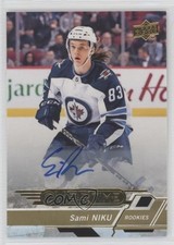 2018-19 Upper Deck Overtime Rookies Gold Foil Auto Sami Niku #54 Auto 2o7