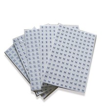 3000 Pieces Clothing Size Stickers Round Sticker 9.06 6.02 inch