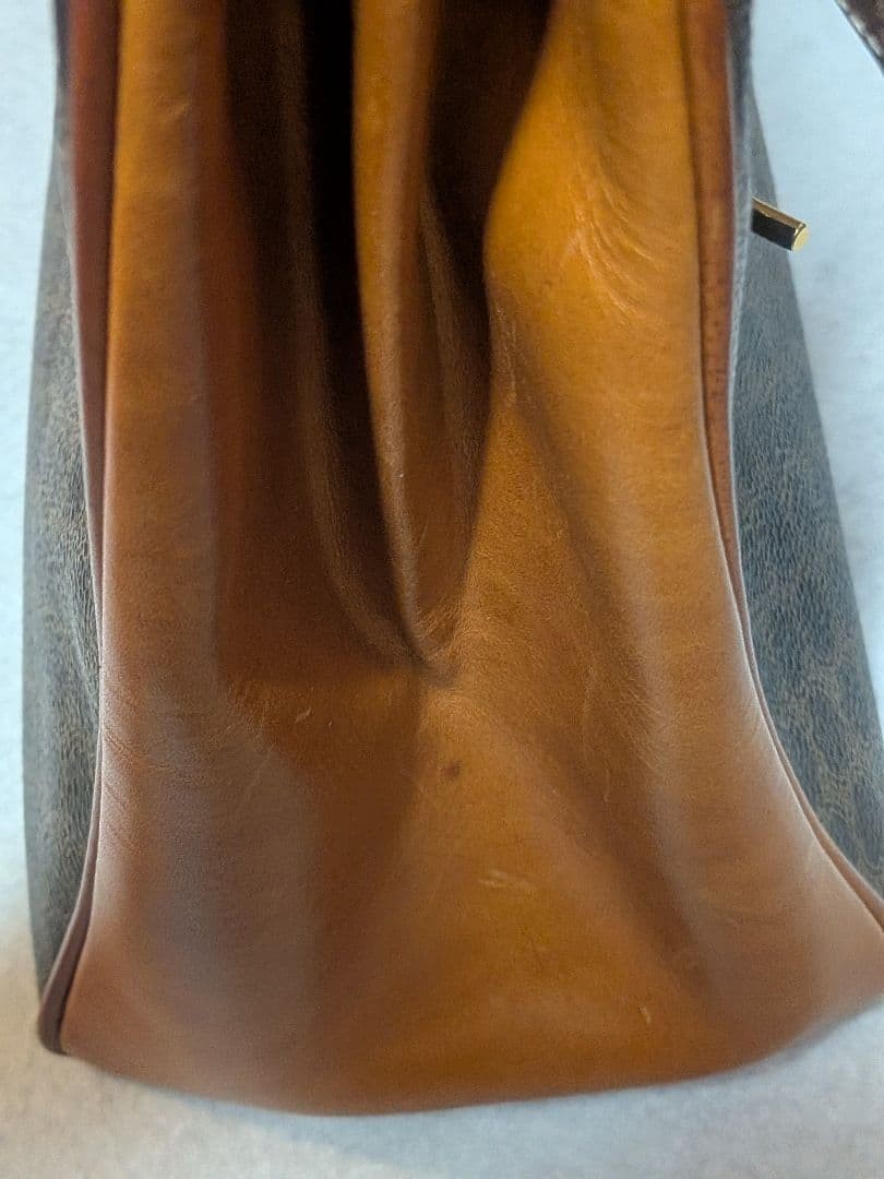 CELINE brown dot pattern tote bag - image 12