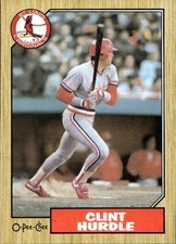 1987 O-Pee-Chee - Clint Hurdle #317