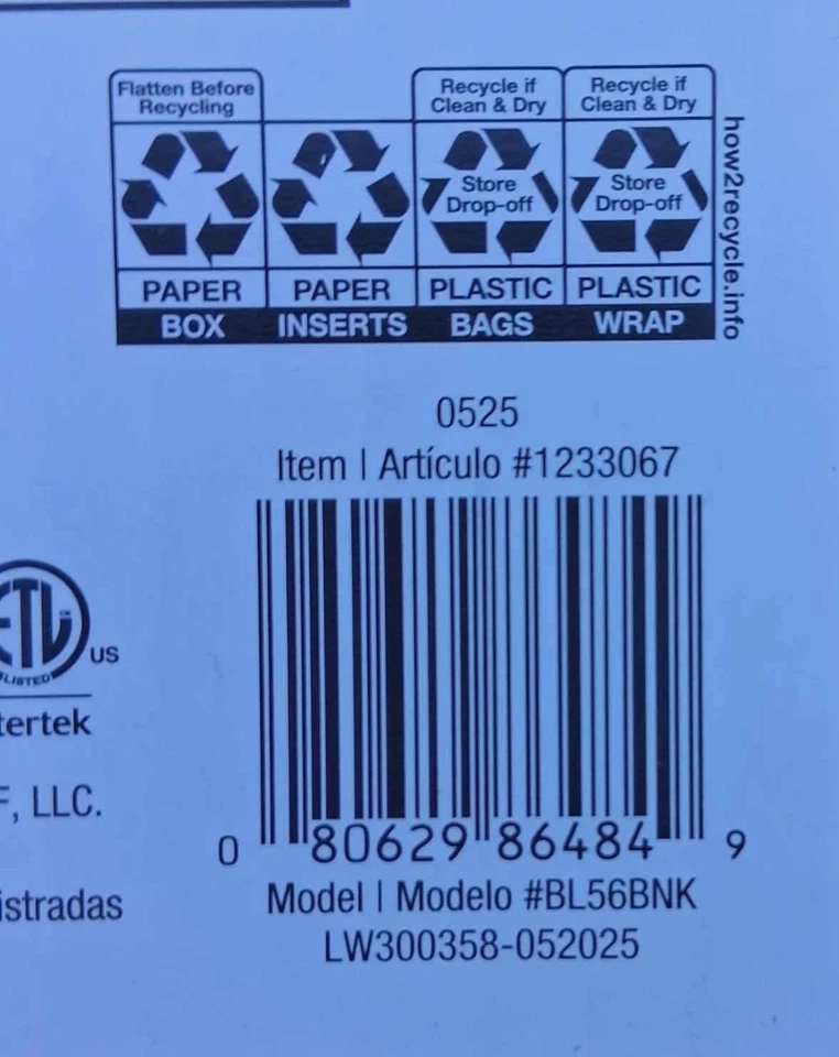 Lámpara de mesa Allen + Roth de 10 pulgadas de níquel cepillado con pantalla de vidrio NUEVO Foto 3 de 3