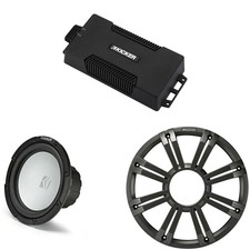 Kicker 48PXA6001 Weatherproof Powersport Mono Amp  10" 4 Ohm Free-Air Marine...