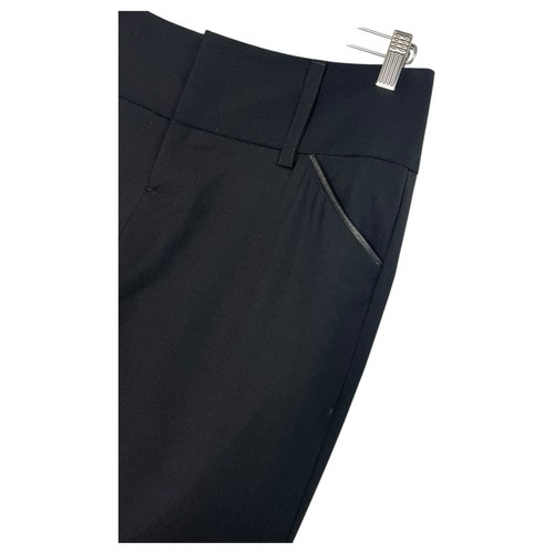 New Alice Olivia Pants Womens 8 Black Wool Wide Leg Trousers Slacks Base Career - Picture 7 of 15