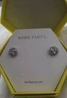Bomb Party Earrings “Something Sweet” LC Light Amethyst Rhodium Plating Earrings