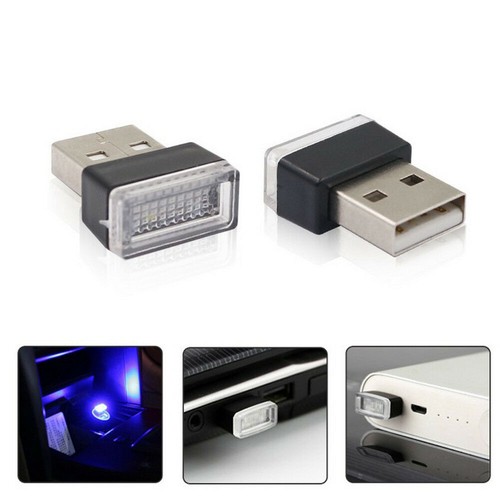 1x Mini USB LED para Coche Luz Interior Neón Atmósfera Lámpara Ambiental Accesorios - Imagen 10 de 12
