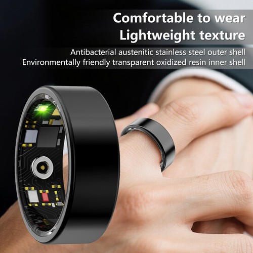 Smart Ring Gesundheitstracker Fitnesstracker Herz Schlaf für iOS Android Größe 11-13 - Bild 9 von 16
