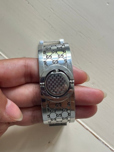 RARO Orologio Gucci Twirl YA112 Bracciale Argento Quadrante Bronzo - Foto 2 di 13