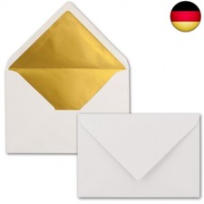 Kuverts Wei&szlig; - 50 St&uuml;ck - Brief-Umschl&auml;ge DIN C6-114 x 162 mm - 11,4 x 16,2 cm -