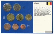 Belgique série de monnaies  fleur de coin années mixtes