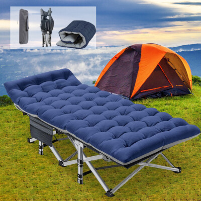 Slsy Faltbares Campingbett Für Erwachsene Mit Matratze - Robust, Bis 408 Kg, Inkl. Tragetasche