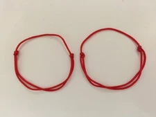 2pcs HANDMADE KABBALAH RED STRING BRACELET FOR GOOD FORTUNE & AGAINST EVIL EYE