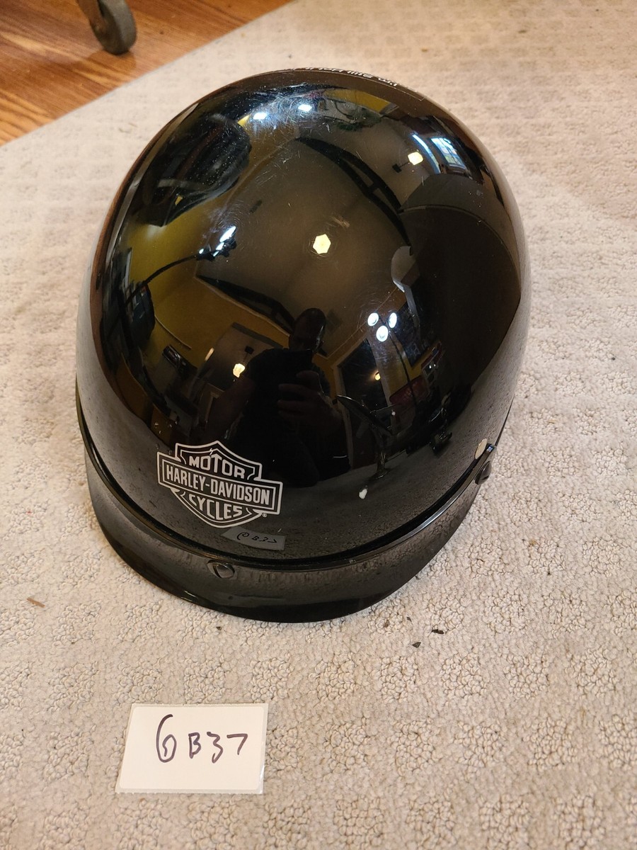 Harley-Davidson 半帽ヘルメット ブラック Harley-Davidson Motorcycles half Helmet zip in ear xxs Small