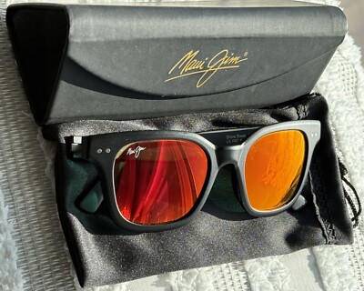 Maui Jim Shore Break MJ 822 2M Matte Black Frame + Hawaii Lava