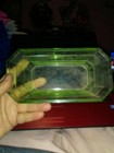 Vintage Light Green Glass Dish Possibly For Butter — photo 2
