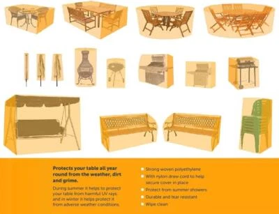 GENERIC GARDEN FURNITURE OUTDOOR COVERS HAMMOCK PARASOL BBQ TABLE CHAIRS BENCH NEW