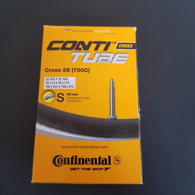 Continental Cross 28 700 X 32-47c Tube Presta 60mm - Open Box, Never Used