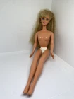 Vintage Barbie Doll Mattel Blond Figure 1966 Flawed White Earrings