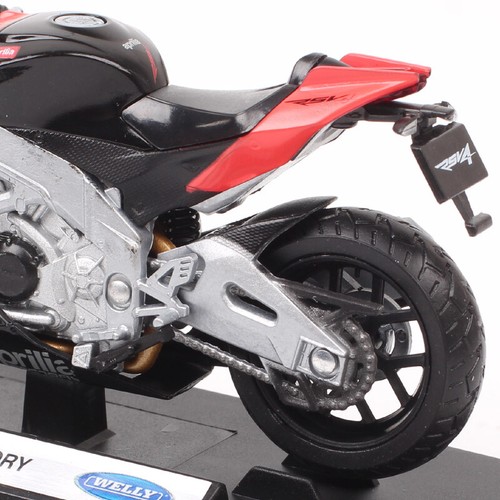 Welly Scale 1/18 Aprilia RSV 4 Factory Motorcycle Model Bike Diecast Toy Red - Picture 11 of 12