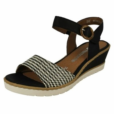 Women's Detailed Buckle Up Wedge Heel Sandals R6258