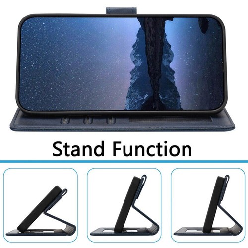 For Motorola Moto G85 G55 G84 G54 G34 Edge50 Leather RFID Wallet Case Flip Cover - Picture 6 of 85