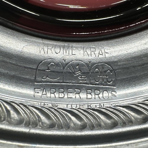 farber bros krome kraft Art Deco Amythyst Glass Silver Bottom - Picture 7 of 11