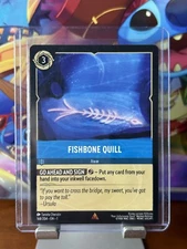 🔹Fishbone Quill 168/204 Rare Card🔹Disney Lorcana TCG The First Chapter
