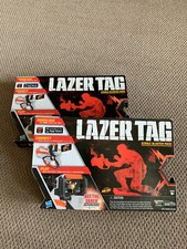 2 Sets of LAZER TAG Single Blaster Pack Hasbro Nerf Laser Combat Game