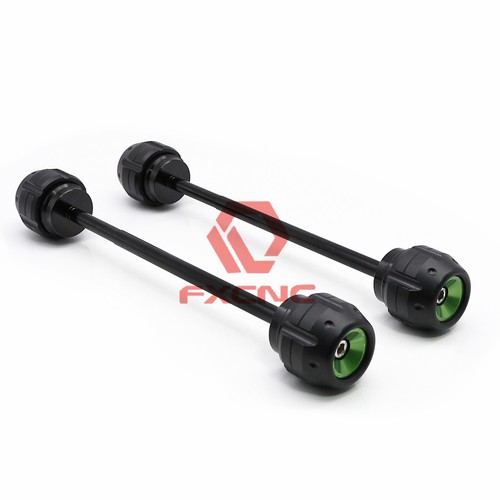 For Kawasaki Z900/Z900RS 17-22 CNC Front&Rear Axle Fork Sliders Crash Protector - Picture 2 of 8