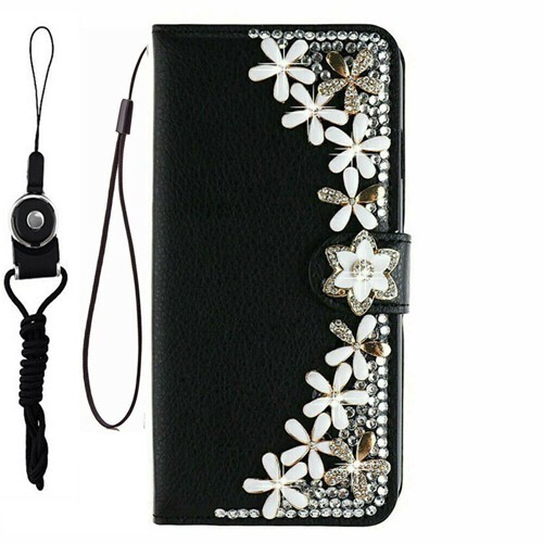 Women/Girl Leather Card Wallet Magnetic Crossbody Purse Phone Case Cover Strap - Picture 17 of 17
