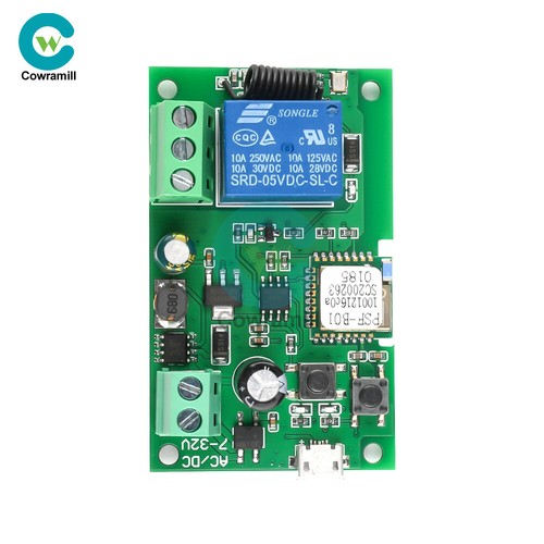 WiFi Remote Control Relay Switch Module Self-locking 1 channel USB5V/DC7-32V US - Picture 7 of 20